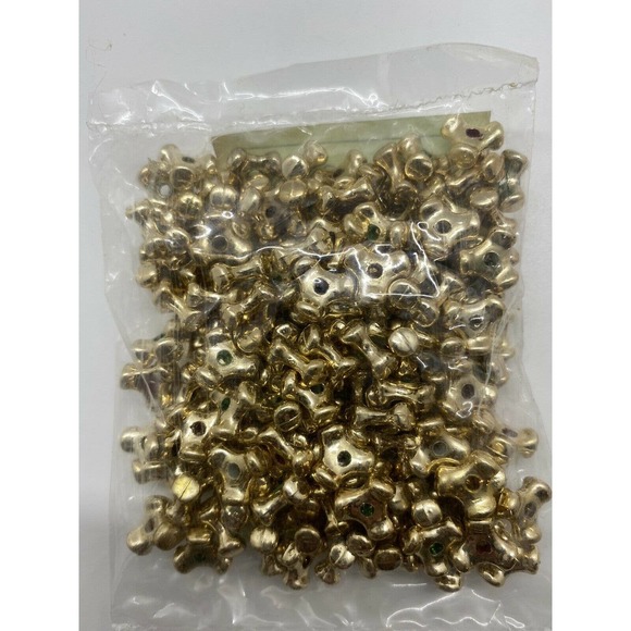 144 Gems 10MM TRI Propeller Beads blk,pink,yell,teal or clear 1 Bag - Picture 7 of 12